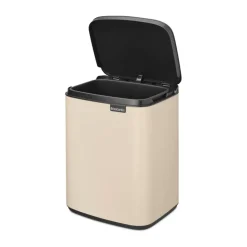 Best Brabantia Cubo de basura Bo 7 L, Soft Beige Marrón