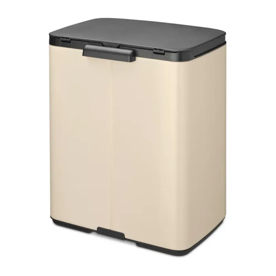 Clearance Brabantia Cubo de basura Bo 12 L, Soft Beige Marrón