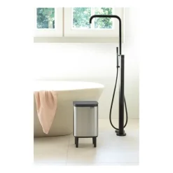 Discount Brabantia Cubo de basura Bo alto 7 L, Acero cepillado mate Plateado