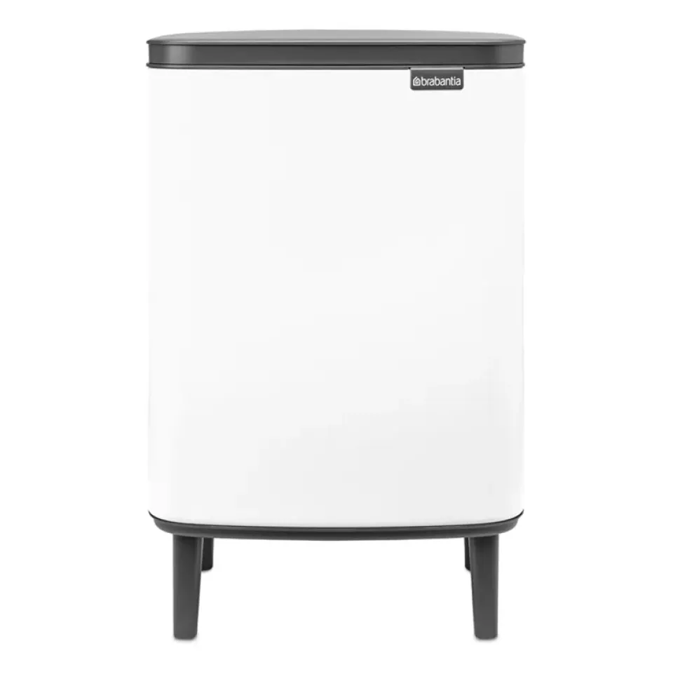 New Brabantia Cubo de basura Bo alto 12 L, Blanco
