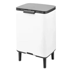 New Brabantia Cubo de basura Bo alto 12 L, Blanco