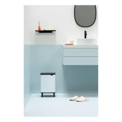 New Brabantia Cubo de basura Bo alto 12 L, Blanco