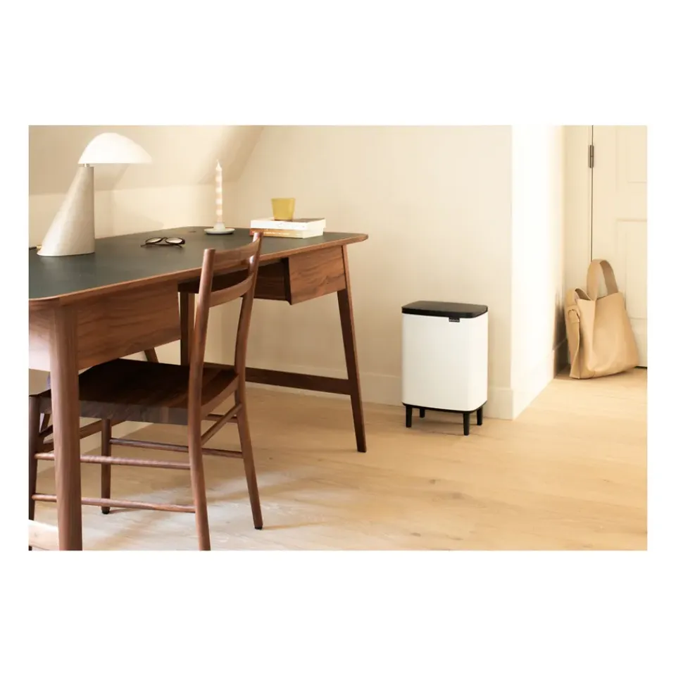 New Brabantia Cubo de basura Bo alto 12 L, Blanco