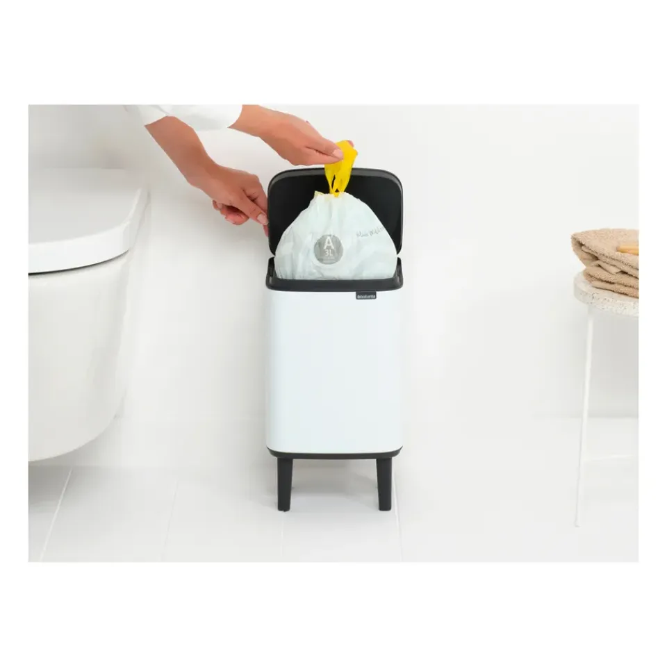 Clearance Brabantia Cubo de basura Bo alto 4 L, Blanco