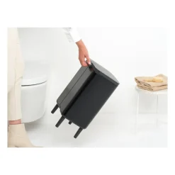 Best Brabantia Cubo de basura Bo alto 12 L, mate Negro