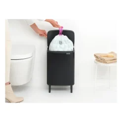 Best Brabantia Cubo de basura Bo alto 12 L, mate Negro