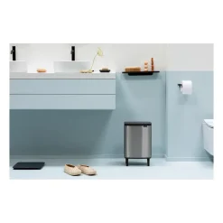 Clearance Brabantia Cubo de basura Bo alto 12 L, Acero cepillado mate Plateado