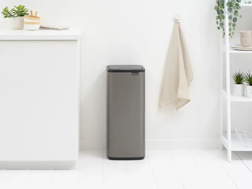 Hot Brabantia Cubo de basura Bo Touch Bin 30 L, Platino Gris