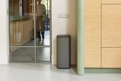 Hot Brabantia Cubo de basura Bo Touch Bin 30 L, Platino Gris