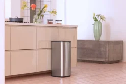 Best Brabantia Cubo de basura Bo Touch Bin 30 L, Acero mate antihuellas Plateado