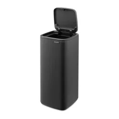 Brabantia Cubo de basura Bo Touch Bin 30 L, Mineral Infinite Grey Gris