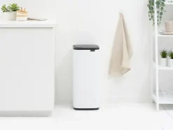Hot Brabantia Cubo de basura Bo Touch Bin 30 L, Blanco