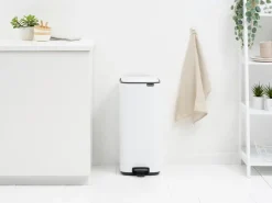 Hot Brabantia Cubo de basura con pedal Bo 30 L, Blanco