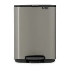 Best Brabantia Cubo de basura con pedal Bo 4 L, Platino Gris