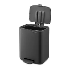 Best Brabantia Cubo de basura con pedal Bo 7 L, Mineral Infinite Grey Gris