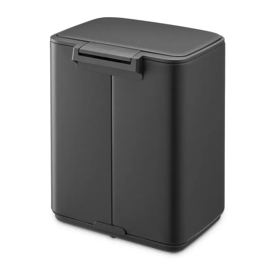 Best Brabantia Cubo de basura con pedal Bo 7 L, Mineral Infinite Grey Gris