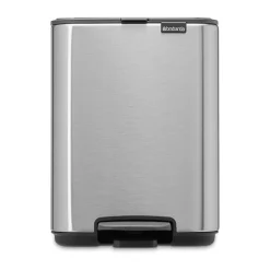 Sale Brabantia Cubo de basura con pedal Bo 4 L, Acero mate antihuellas Plateado