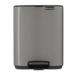 Outlet Brabantia Cubo de basura con pedal Bo 7 L, Platino Gris