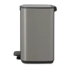 Outlet Brabantia Cubo de basura con pedal Bo 7 L, Platino Gris