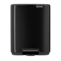 New Brabantia Cubo de basura con pedal Bo 7 L, mate Negro
