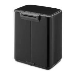 New Brabantia Cubo de basura con pedal Bo 7 L, mate Negro