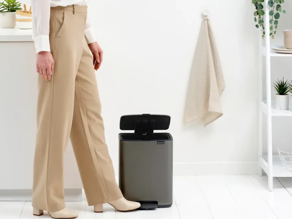 Online Brabantia Cubo de basura con pedal Bo 12 L, Platino Gris