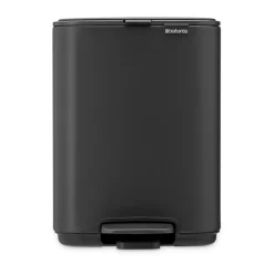 New Brabantia Cubo de basura con pedal Bo 4 L, Mineral Infinite Grey Gris
