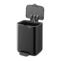 New Brabantia Cubo de basura con pedal Bo 4 L, mate Negro