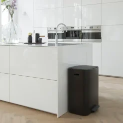 Brabantia Cubo de pedal Bo 60 L, Negro
