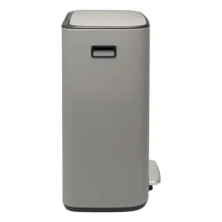 Brabantia Cubo de pedal Bo 2x30 L, Mineral concrete grey Gris