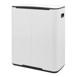 Best Brabantia Cubo de pedal Bo 2x30 L, White Blanco