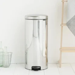 Hot Brabantia Cubo de pedal new Icon 30L, acero mate Plateado