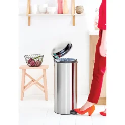 Sale Brabantia Cubo de pedal new Icon 30L, Matt steel fingerprint proof Plateado