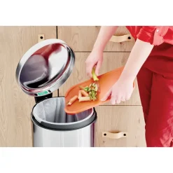 Sale Brabantia Cubo de pedal new Icon 30L, Matt steel fingerprint proof Plateado