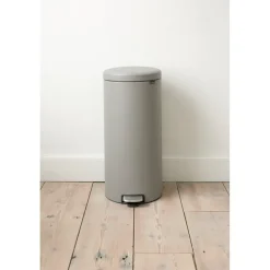 Hot Brabantia Cubo de pedal new Icon 30L, Mineral concrete grey Gris