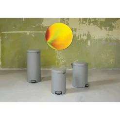 Hot Brabantia Cubo de pedal new Icon 30L, Mineral concrete grey Gris