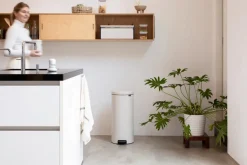 Hot Brabantia Cubo de pedal new Icon 30L, Soft Beige