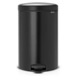 Brabantia Cubo de pedal newIcon 20L, Matt black Negro