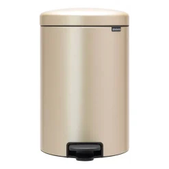 Clearance Brabantia Cubo de pedal newIcon 20L, Metallic Gold Beige