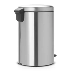 New Brabantia Cubo de pedal newIcon 20L, Matt steel Plateado