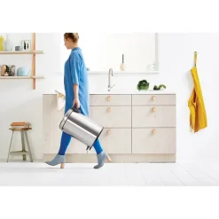 Brabantia Cubo de pedal newIcon 20L, Matt steel fingerprint proof Plateado