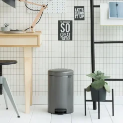 Online Brabantia Cubo de pedal newIcon 12L, platinum Plateado