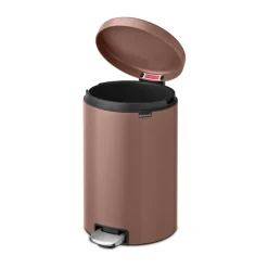 New Brabantia Cubo de pedal newIcon 20L, Satin Taupe Marrón