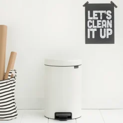 Outlet Brabantia Cubo de pedal newIcon 12L, White Blanco