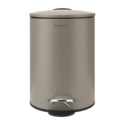 Blomus Cubo de pedal Tubo 3 L, Taupe Marrón
