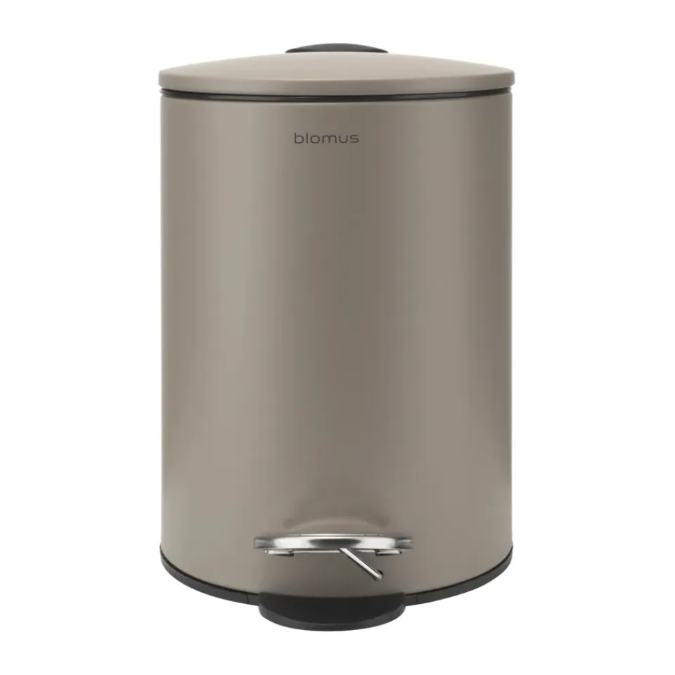Blomus Cubo de pedal Tubo 3 L, Taupe Marrón