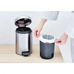 Discount Brabantia Cubo pedal newIcon 3L, Matt steel fingerprint proof Plateado