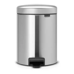 New Brabantia Cubo pedal newIcon 5L, Matt steel fingerprint proof Plateado