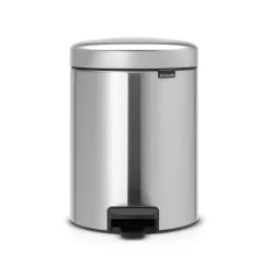 Hot Brabantia Cubo pedal newIcon 5L, Matt steel Plateado