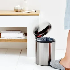 Hot Brabantia Cubo pedal newIcon 5L, Matt steel Plateado